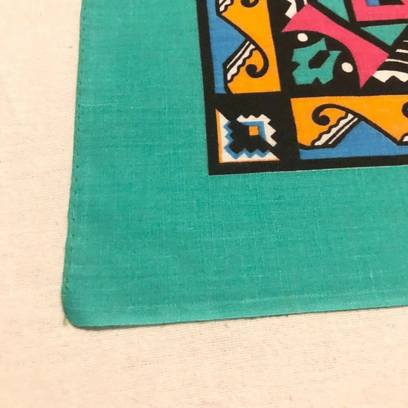 Vtg Wamcraft Bandana Scarf Handkerchief USA Cotton  Poly RN14193 - Picture 9 of 16